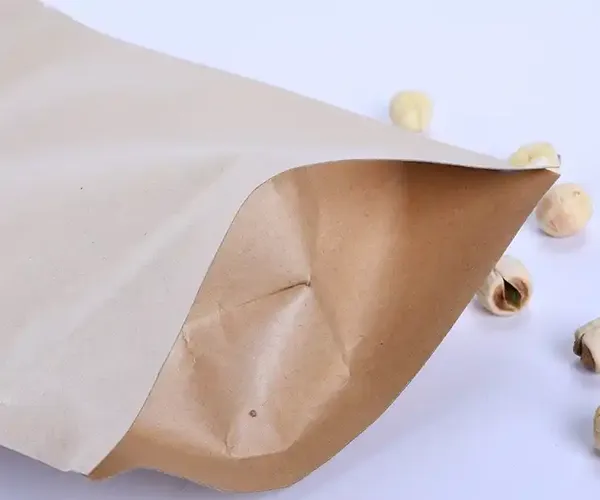 kraft paper pouch zipper

