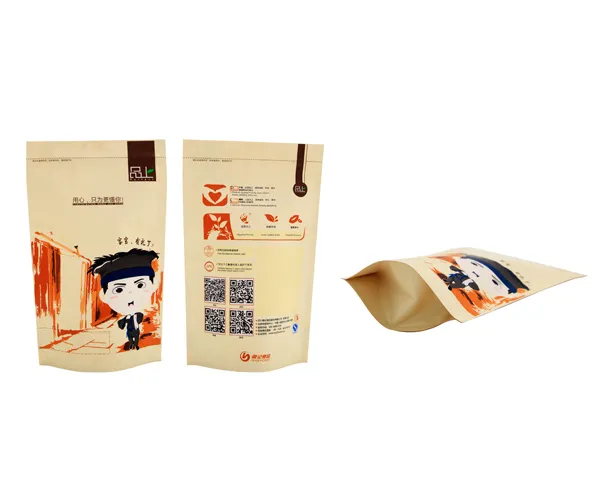 brown paper stand up pouches